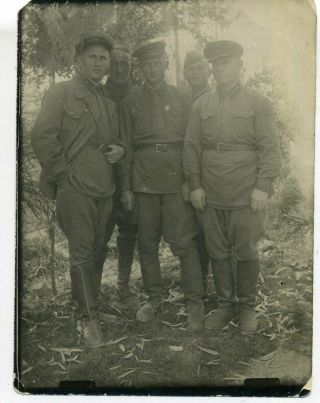 Before 1943 June Ww2 Red Army Rkka Russian Vintage Photo