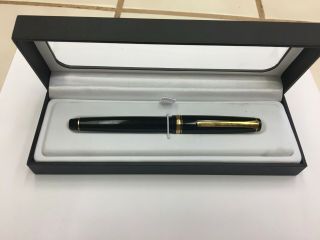 Pilot Falcon Fountain Pen Black Gold Soft Fine
