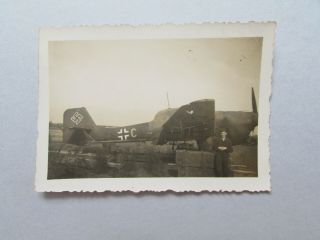 Wwii Luftwaffe Photo Stuka Ju 87b W/tarped Canopy