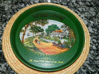" Southern Comfort Whiskey " 12 " Serving Tray Vintage 1987 Bristol Ware Superior
