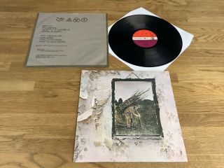 Led Zeppelin,  Iv (four Symbols),  Vinyl Lp 1971 Uk 2401012 Red / Maroon,