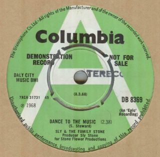 Sly & The Family Stone Dance To The Music Demo Dancer Hear It