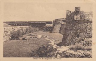Cyprus - Walls Of Famagusta Old Real Photo Postcard 1930s