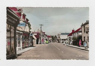 Old Real Photo Card Of Selsey Village Centre Shops Sussex Chichester