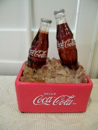Collectible Coca Cola Cooler,  Lights Up,  Ice.  Bubble Fountain,  Battery Run