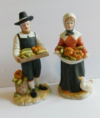 Home Interiors & Gifts Rewards Of The Harvest Thanksgiving Figurines 1437 - 97 98