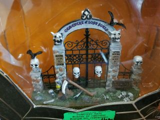 Lemax Spooky Town Table Accent Cemetery Gate Halloween Accessory 2