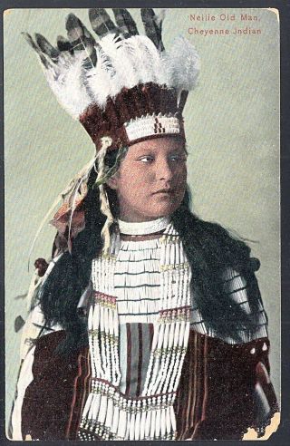 Yuma,  Arizona Territory 1908 Nellie Old Man Cheyenne Woman Indian To Los Angeles