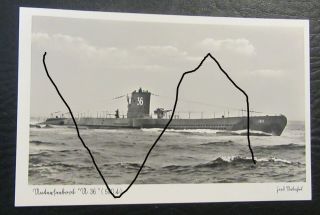 Ww2 Era Or Earlier Postcard German U - Boat,  U - Boot U - 36