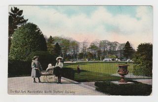 Great Old North Staffordshire Railway Card West Park Macclesfield 1909 N.  S.  R.