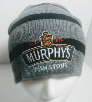 Murphys Irish Stout Beer Winter Hat Skull Cap Beanie Drink Up Like Guinness