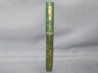 Sheaffer Vintage Jade Green Flat Top Fountain Pen - - Medium