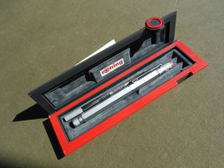Rotring Rollerball Levenger Pen " Engraved Jeff " With Case & Paperwork