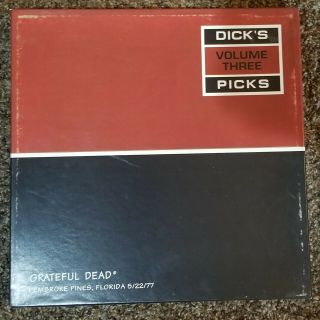 Grateful Dead Dicks Picks Vol 3 5/22/77 Vinyl