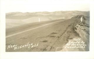 C1950 Rppc Postcard; Sand Hills All American Canal Near El Centro Ca Old Hwy 80