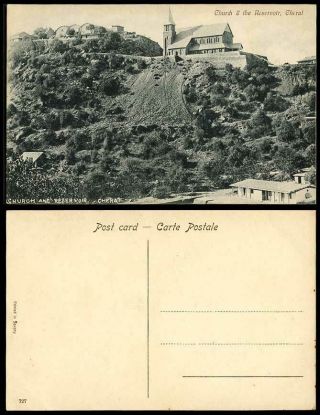Pakistan Old Postcard Cherat Church And Reservoir,  Hill Mountain (british India)