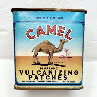 Vtg Old Stock Camel Vulcanizing Patches 10 Pack,  No 9 - X H.  B.  Egan Mfg.  1946