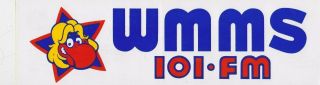 Very Rare Wmms 101 Fm Bumper Sticker Cleveland Ohio Decal 100.  7 Fm Radio Buzzard