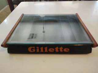 Gillette Razor Display Case - Glass Top Complete - Several Avail.