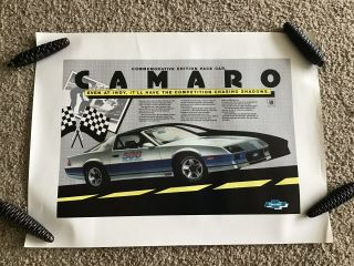 1982 Chevrolet Indy - 500 Camaro Z28 Pace Car Factory Poster.