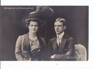 Old Photo Postcard Russian Grand Duchess Maria Pavlovna Sweden Princess 1909
