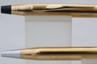 Cross Classic Century No.  4502 1/20 10k Rolled Gold Ballpoint Pen,  Cased