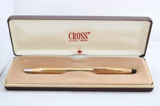 Cross Classic Century No.  4502 1/20 10K Rolled Gold Ballpoint Pen,  Cased 2