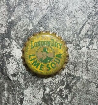 London Dry Lime Soda Bottle Cap Cork - Lined Wilmington Del