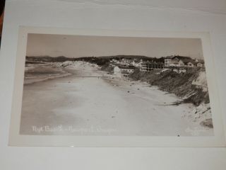 Newport Oregon - Old Real Photo Postcard - Nye Beach