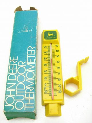 Vintage John Deere Outdoor Thermometer Fahrenheit Celsius