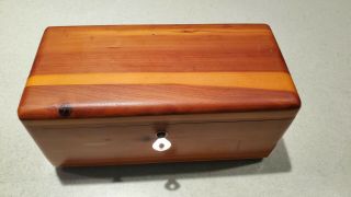 Vintage Mini Lane Cedar Chest W/key - Altavista Va For Dabney & Bugg,  Inc.