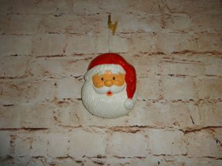 Vintage Christmas Santa Claus Face Head Easter Unlimited Lights Up And Blinks
