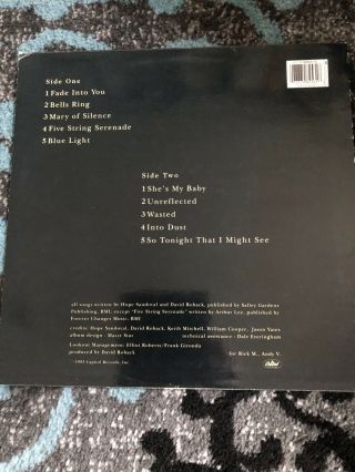 Mazzy Star “So Tonight That I Might See” vinyl LP (1st Pressing) 2