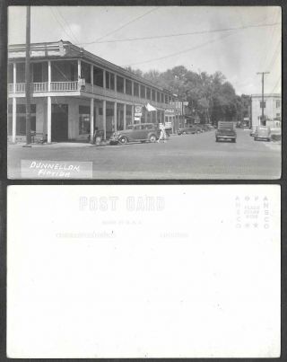 Old Florida Real Photo Postcard - Dunnellon - Street Scene - Coca Cola Sign