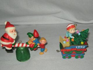 Vintage 1992 Christmas Figurines Ornaments Santa Elves Gum Drop L@@k