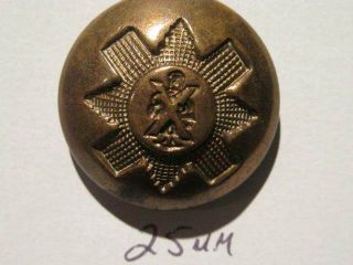 Blackwatch Wwii Era British Army 25mm Brass Uniform Button Wm Anderson & Sons