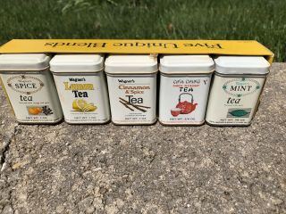 Vintage Tea Tin Containers Wagner 