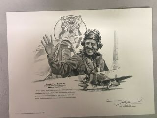 " The Warrior & The Wolfpack " Companion Pencil Drawing Print Signed By John Shaw