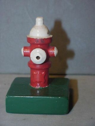Miniature Fire Hydrant Paperweight Vintage Cast Iron Paperweight Great Paint