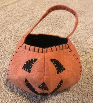 Pottery Barn Kids Halloween Trick Or Treat Bag Pumpkin Jack - O 