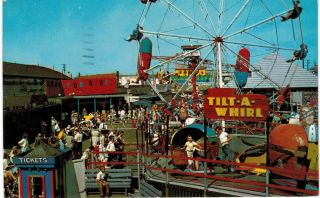 Old Orchard Beach Amusement Tilt A Whirl 1964 Me