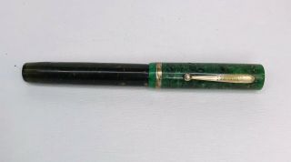 Sheaffer Oversize Lifetime Flattop Fountain Pen 1920s,  Great Color,  Restored