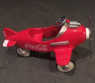 Coca Cola Miniature (3 1/2 Inches In Length) Coke Pedal Airplane 1997