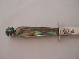 LETTER OPENER VINTAGE STERLING SILVER M of P HANDLE CIRCA 1930 2