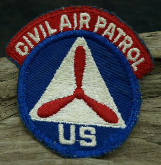 Usaf Civ.  Aux.  Ww2 Vintage: Us Civil Air Patrol: Shoulder Patch J3
