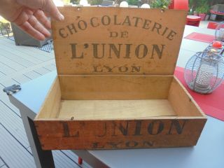 Ancienne Boite En Bois Chocolat De L 