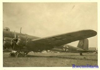 Org.  Photo: Us View Captured Luftwaffe Fw.  200 Bomber (??,  Ct) On Airfield; 1945