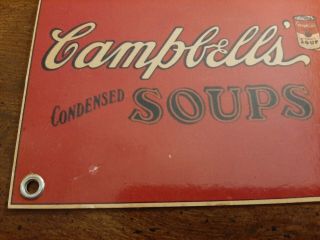 Ande Rooney Porcelain Advertising Sign - CAMPBELL ' S CONDENSED SOUPS 2