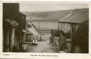 Fowey - Golant - Old Real Photo Postcard View