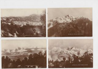 Four Great Old Real Photo Cards Of Darjeeling And Himalaya Foothills Around 1920